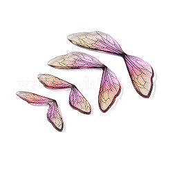 3Pcs Transparent Epoxy Resin Butterfly Wings Cabochons&nbsp;X-RESI-N045-12B
