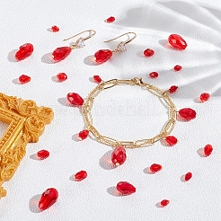 200Pcs 4 Styles Transparent Glass Beads Strands&nbsp;EGLA-GA0001-32