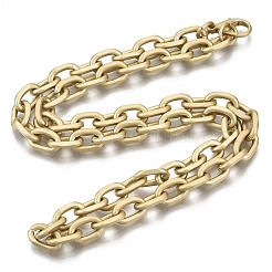 Iron Cable Chains Necklace Making&nbsp;MAK-N034-003B-MG