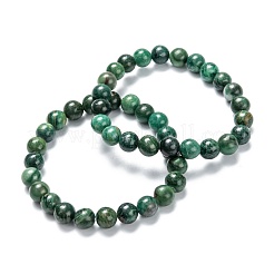 Natural African Jade Stretch Beaded Bracelets&nbsp;G-A185-01Q