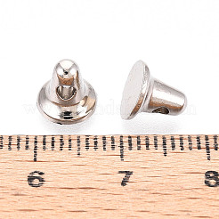 合金のペンダントベイル  プラチナ  7x7.5mm  穴：18mm&nbsp;FIND-Q003-05P-01