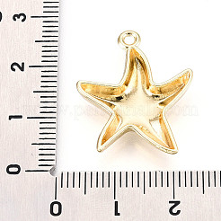 合金ペンダント  ヒトデ  ゴールドカラー  24x20.5x4mm  穴：1.6mm&nbsp;FIND-N010-11G