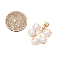 Plastic Imitation Pearl Pendants&nbsp;PALLOY-JF03519-02