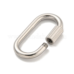 Non-Tarnish 304 Stainless Steel Screw Carabiner Lock Charms&nbsp;STAS-C092-09B-P