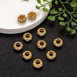 Alloy Rhinestone European Beads&nbsp;X-CPDL-H997-3