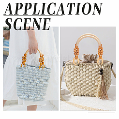 3Pcs 2 Styles PU Leather & Iron Oval Bottom&nbsp;FIND-PH0003-54