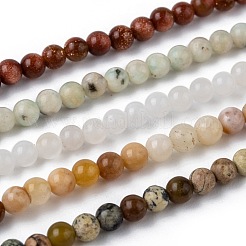 Natural Assorted Gemstone Bead Strands&nbsp;G-K146-M-3mm