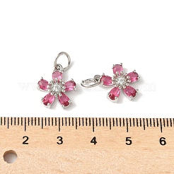 Brass Micro Pave Cubic Zirconia Pendants&nbsp;KK-U067-03P-06