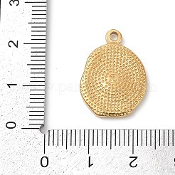304ステンレスペンダント  ゴールドカラー  オーバル  21x15x3mm  穴：1.8mm&nbsp;LS-STAS-Z120-01B-G