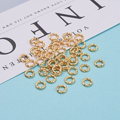 Brass Open Jump Rings&nbsp;KK-F824-110A-G