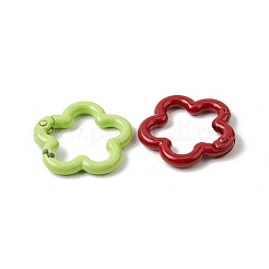 Spray Painted Alloy Spring Gate Rings&nbsp;FIND-B056-03A