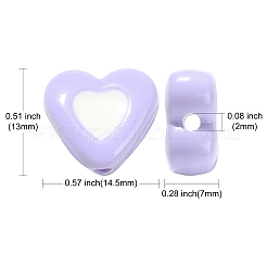 100Pcs Opaque Acrylic Beads&nbsp;SACR-CJ0001-25