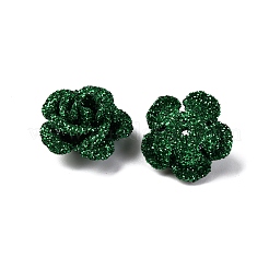 3D Rose Flower Baking Paint Aluminum Beads&nbsp;FIND-L019-01E