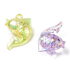 Electroplate Transparent UV Plating Acrylic Pendants&nbsp;OACR-I014-24