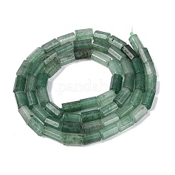 天然石グリーンアベンチュリンビーズ連売り  六角柱  5~7.5x3.5~4.5mm  穴：0.6~0.8mm  約57~64個/連  14.76~15.55インチ（37.5~39.5cm）&nbsp;GG-N002-01A-23