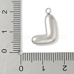 304 Stainless Steel Initial Pendants&nbsp;STAS-S186-12L-P