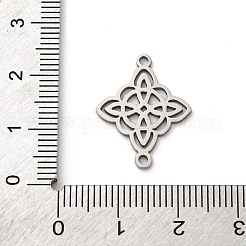 201 Stainless Steel Hollow Witch Knot Connector Charms&nbsp;STAS-V014-02P