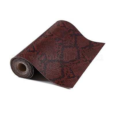 Snakeskin Pattern PU Leather Fabric&nbsp;DIY-XCP0002-54C-1