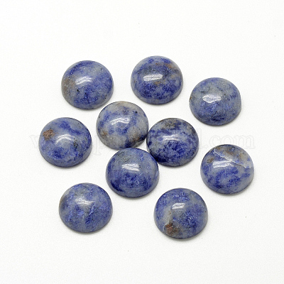 ナチュラルブルースポットジャスパーカボション  半円/ドーム  10x4~5mm&nbsp;G-R416-10mm-45-1