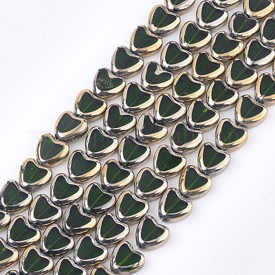 Electroplate Glass Beads Strands&nbsp;X-EGLA-S188-09B-1