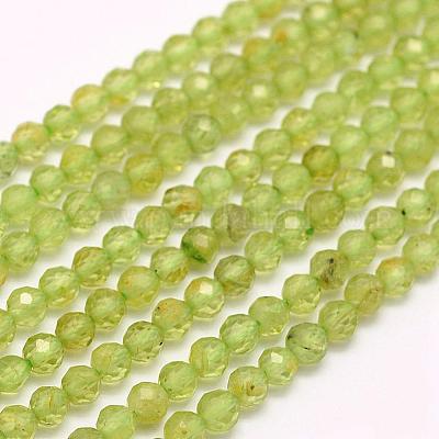 Natural Peridot Beads Strands&nbsp;G-F509-12-2mm-1