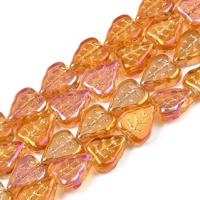Electroplate Glass Beads Strands&nbsp;EGLA-S188-16-B02-1