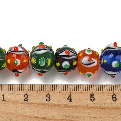 Handmade Lampwork Beads Strands&nbsp;LAMP-N025-05A-1