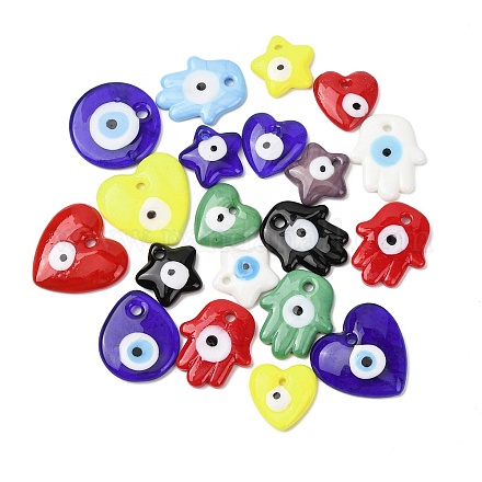Handmade Lampwork Pendants LAMP-B051-05-1