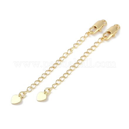 Brass Ends with Chains&nbsp;KK-P283-35G-1
