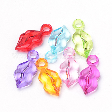 Transparent Acrylic Pendants TACR-S144-52-1