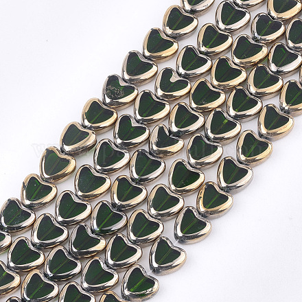 Electroplate Glass Beads Strands&nbsp;X-EGLA-S188-09B-1