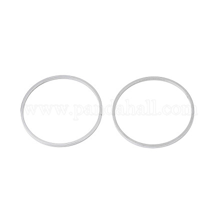変色しない304ステンレススチール製リンクリング ステンレス鋼色 30x1mm 内径:28mm STAS-T047-15N-1
