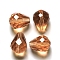 Imitation Austrian Crystal Beads, Grade AAA, Faceted, Drop, PeachPuff, 10x12mm, Hole: 0.9~1.5mm
