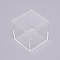 Plastic Box, Transparent, Square, Clear, 5.5x5.5x5.5cm, Inner Size: 5.1x5.1cm