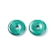 Natural Malachite Pendants, Donut/Pi Disc, Donut Width: 4.8mm, 12x2.5~3mm, Hole: 1.5~2.5mm