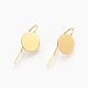 Brass Earring Hooks&nbsp;KK-A093-G-NF-1