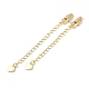 Brass Ends with Chains&nbsp;KK-P283-35G-1