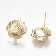 Brass Stud Earring Findings&nbsp;KK-S350-029G-2