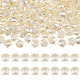 200個のABS模造真珠ビーズ  シェル形状  11x12.5x6.5mm  穴：1.6mm&nbsp;OACR-SP0001-83-1