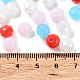 ガラスビーズ  多面カット  ロンデル  レッドオレンジ  8x6mm  穴：1mm  約1210個/500g&nbsp;EGLA-A034-LM8mm-41-4