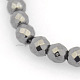 Non-Magnetic Hematite Stretch Bracelets&nbsp;BJEW-J101A-01-2