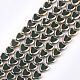 Electroplate Glass Beads Strands&nbsp;X-EGLA-S188-09B-1