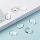 Transparent Oval Glass Cabochons&nbsp;X-GGLA-R022-14x10-8
