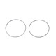 変色しない304ステンレススチール製リンクリング  ステンレス鋼色  30x1mm  内径：28mm&nbsp;STAS-T047-15N-1