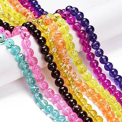 Drawbench Transparent Glass Beads Strands&nbsp;GLAD-Q012-8mm-M