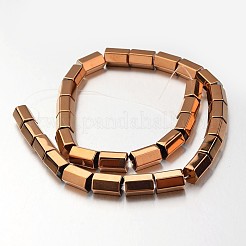 Electroplate Non-magnetic Synthetic Hematite Bead Strands&nbsp;G-F300-38B-08