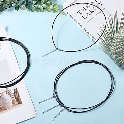 10Pcs Round Leather Cord Necklaces Making&nbsp;MAK-CL0001-01B