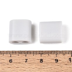 ABSプラスチックビーズ  正方形  2穴  5~6mmコードに適合  ゲインボロ  15x15x8.5mm  穴：4.8mm&nbsp;OACR-N156-07B