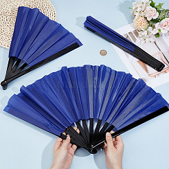 Plastic & Polyester Folding Fan&nbsp;AJEW-WH0678-62A