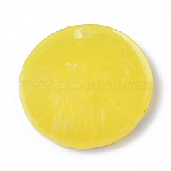 樹脂チャーム  レモン  きいろ  46.5~48.5x3.5~5mm  穴：1.5mm&nbsp;X-RESI-S356-45B
